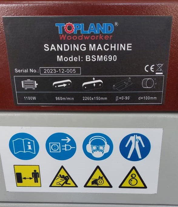 Lentli cilalama dəzgahı Topland BSM690